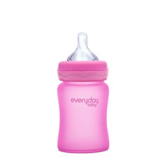 Стеклянная бутылочка с индикатором температуры Everyday Baby, 150 мл