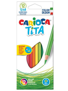 Карандаши цветные Carioca Tita 12 цветов 42793