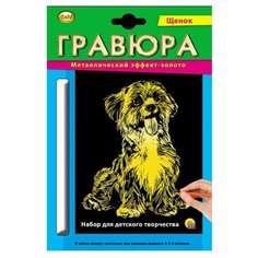 Гравюра Рыжий кот Щенок в