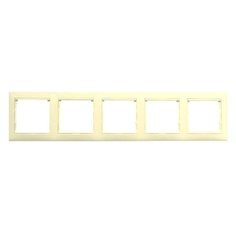 Рамка 5п Legrand 50895 бежевый