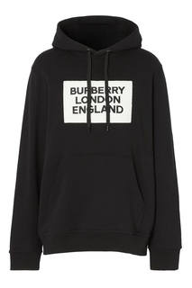 Худи черного цвета с логотипом Burberry