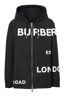 Черная куртка с логотипами Burberry