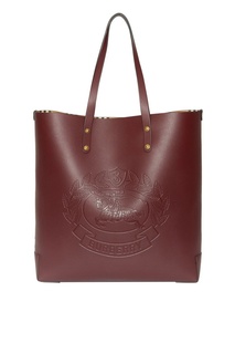 Бордовая сумка с логотипом Burberry