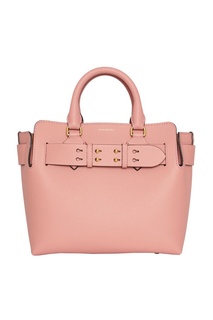 Розовая кожаная сумка Burberry