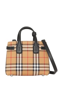 Бежевая сумка Baby Banner в клетку Burberry