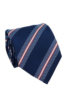 Шелковый галстук в полоску Canali