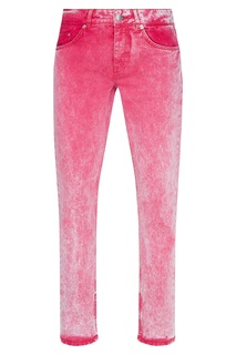 Ярко-розовые джинсы Ganni