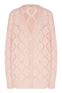 Кардиган ажурной вязки Miu Miu