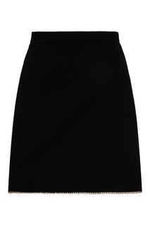 Короткая юбка черного цвета Miu Miu