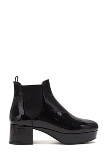 Ботинки челси из лакированной кожи Miu Miu