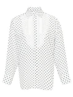Белая блузка с узором Ermanno Scervino