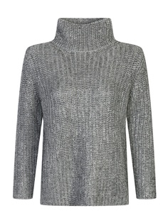 Серый свитер с отделкой кристаллами Ermanno Scervino