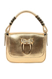 Золотистая сумка с декором Ermanno Scervino