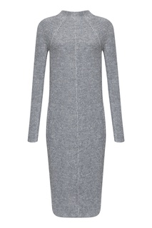 Серое кашемировое платье Jil Sander