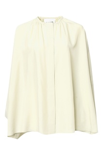 Кремовая шелковая блуза Jil Sander