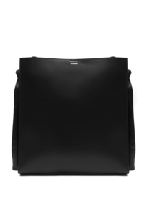 Черная сумка с плетеным ремешком Jil Sander