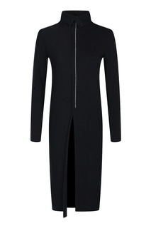 Темно-синее платье из шерстяного трикотажа Jil Sander