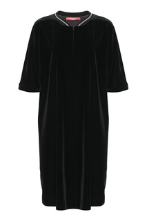 Черное бархатное платье Marina Rinaldi