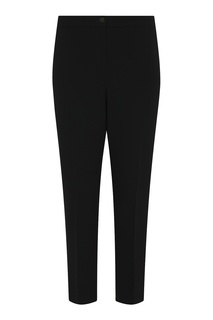 Черные укороченные брюки со стрелками Marina Rinaldi