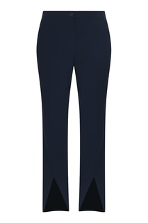 Синие брюки с разрезами на манжетах Marina Rinaldi