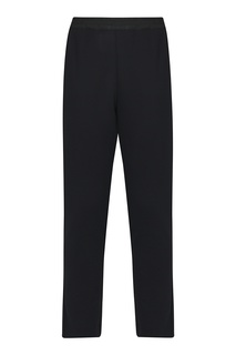 Черные трикотажные брюки с эластичным поясом Marina Rinaldi