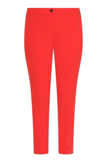 Красные укороченные брюки Marina Rinaldi