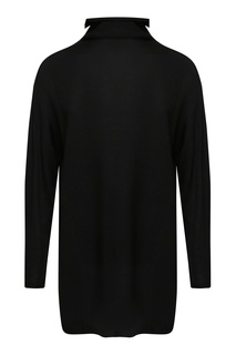 Черный свитер из смесовой шерсти Marina Rinaldi