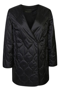 Черная куртка с запахом Marina Rinaldi