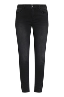 Черные джинсы с потертостями Marina Rinaldi