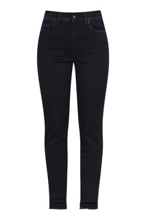 Черные джинсы с отделкой Marina Rinaldi