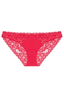 Розовые трусы из шелка и кружева La Perla
