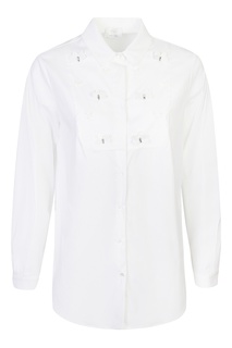 Белая рубашка с декоративной отделкой Marina Rinaldi