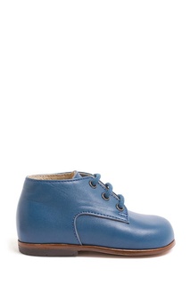 Синие кожаные ботинки Bonpoint