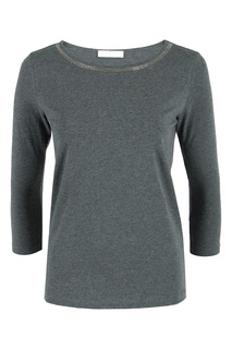 Серый реглан с декорированной горловиной Fabiana Filippi