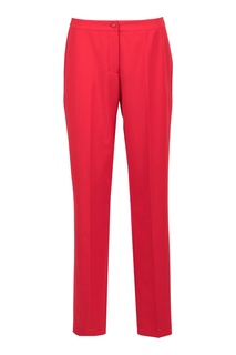 Красные брюки классического кроя Blumarine