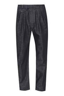 Синие брюки из денима Lardini