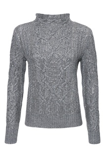 Серый свитер с кристаллами Ermanno Scervino
