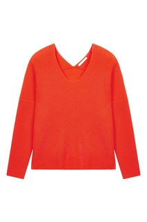 Оранжевый кашемировый пуловер Maje
