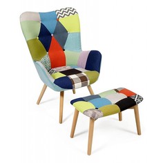 Кресло Secret De Maison Kontour с оттоманкой (mod.1534L) Tetchair