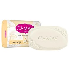 Мыло кусковое Camay Classique с ароматом белой розы, 85 г