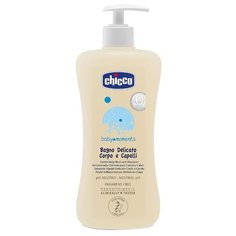Chicco Baby moments Шампунь для тела и волос с овсом (с дозатором) 500 мл