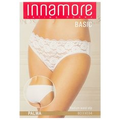Innamore Трусы Слипы Palma средней посадки с кружевом, размер 1, nero