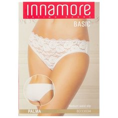 Innamore Трусы Слипы Palma средней посадки с кружевом, размер 2, nero