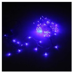Гирлянда Sh Lights 500 см, ILD100C, 100 ламп, синие диоды/синий провод