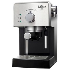 Кофеварка рожковая Gaggia Viva De Luxe металлик/черный