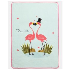 Плед Крошка Я Любовь 100х140 см голубой