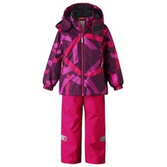 Комплект с брюками Reima Maunu 523121-3608 размер 116, розовый с принтом