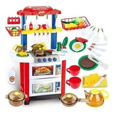 Кухня Shantou Gepai Happy Little Chef 758A красный/белый/синий/желтый