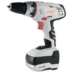 Аккумуляторная дрель-шуруповерт СТАВР ДА-14.4/2(2,6Л) 30 Н·м серый/черный