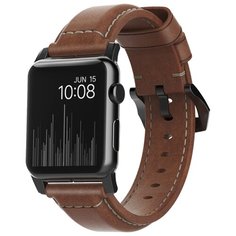 Nomad Ремешок Traditional для Apple Watch 38/40 мм коричневый/черный
